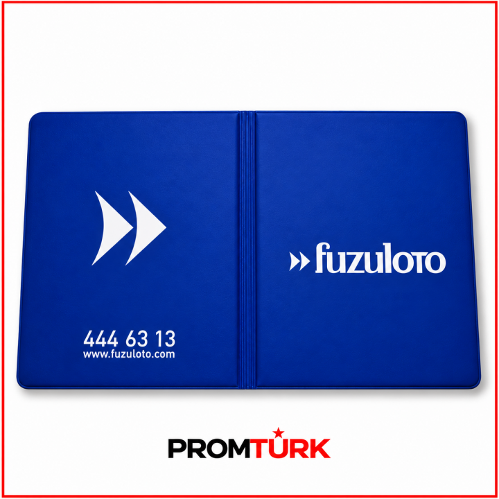 Mavi Logo Baskılı Biala Promosyon Ruhsat Kabı